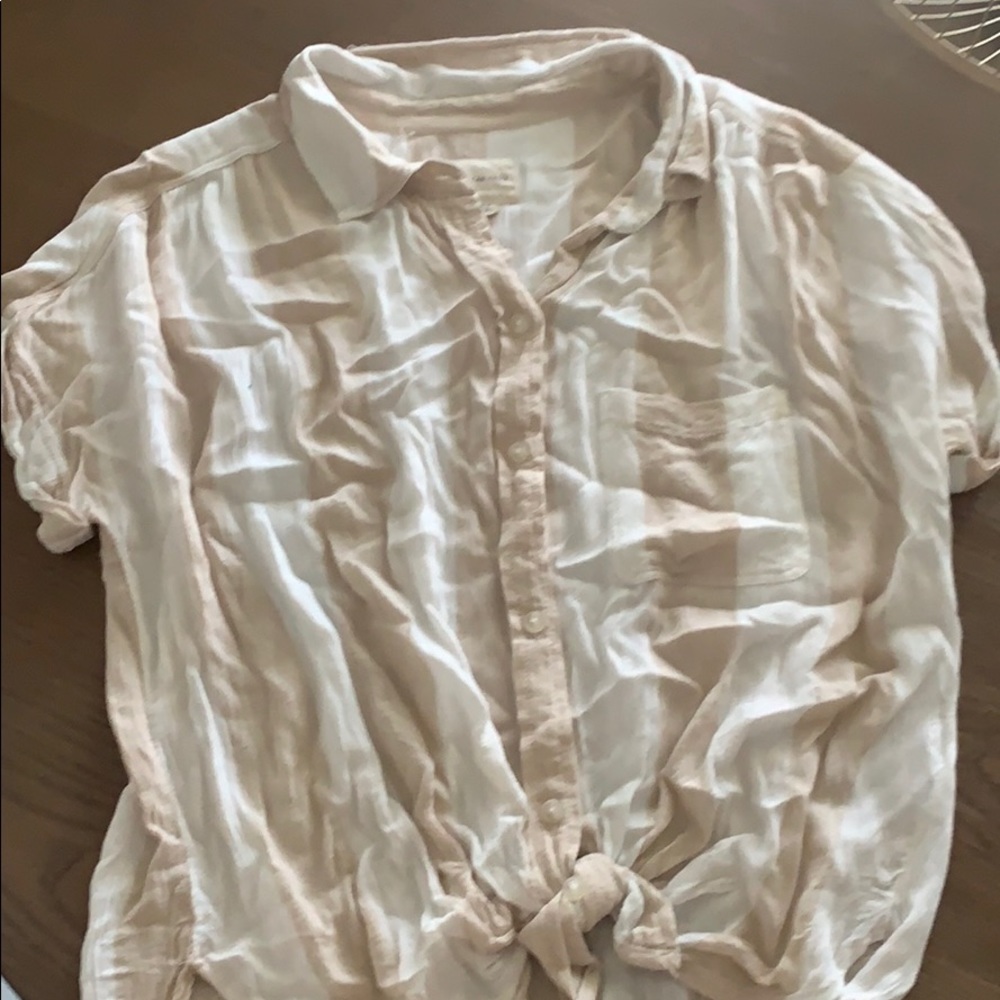 Ae striped button up